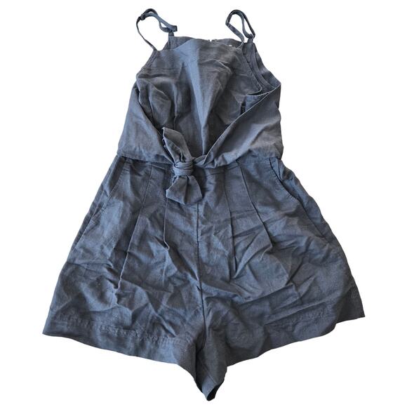 Madewell Tie-Waist Romper Size 0 NWT - Picture 2 of 9